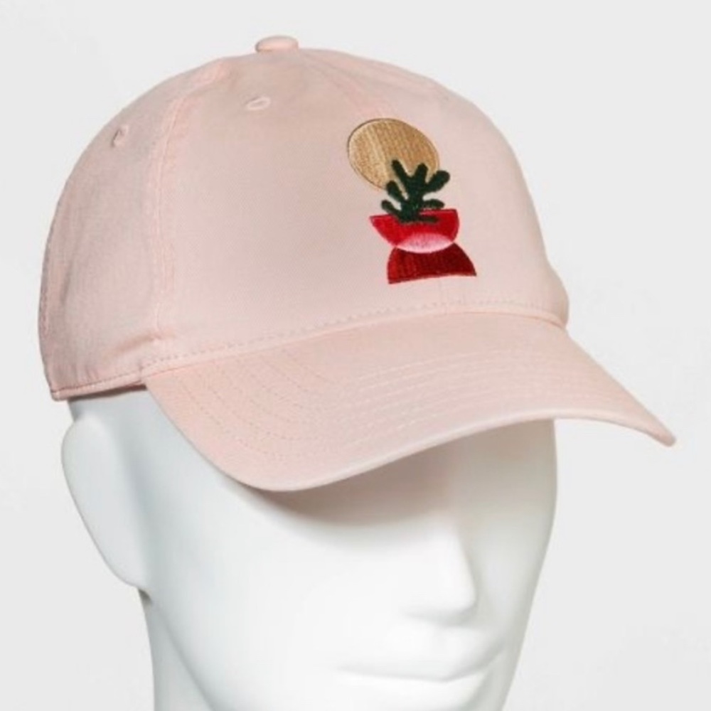 FREE w/ Purchase Women’s Mighty Fine Pink Plant Baseball Hat Spring Summer